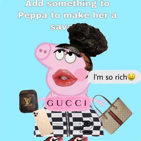 peppa pig gucci fake